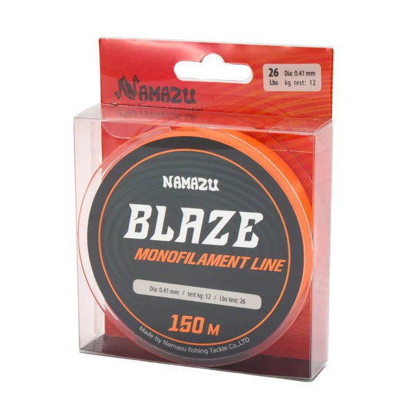 Леска Namazu Blaze (оранжевая, L-150 м) d-0,41 мм / 12 кг