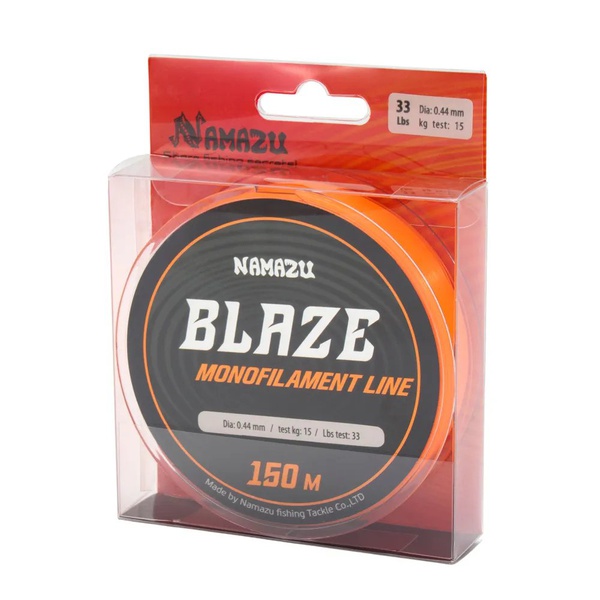 Леска Namazu Blaze (оранжевая, L-150 м) d-0,44 мм / 15 кг