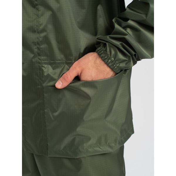 Костюм влаго-ветрозащитный Huntsman Склон-2 Зелёный, тк. Таффета