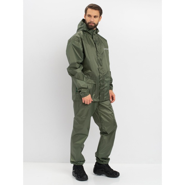 Костюм влаго-ветрозащитный Huntsman Склон-2 Зелёный, тк. Таффета