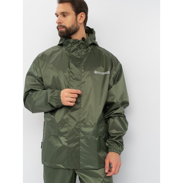 Костюм влаго-ветрозащитный Huntsman Склон-2 Зелёный, тк. Таффета