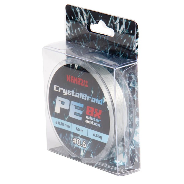 Шнур плетеный Namazu CrystalBraid PE 8Х (50 м) d-0,10 мм / 6,5 кг