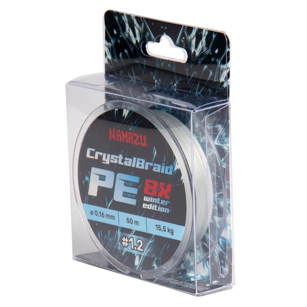 Шнур плетеный Namazu CrystalBraid PE 8Х (50 м) d-0,16 мм / 15.5 кг