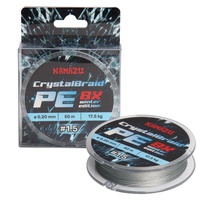 Шнур плетеный Namazu CrystalBraid PE 8Х (50 м) d-0,20 мм / 17.5 кг