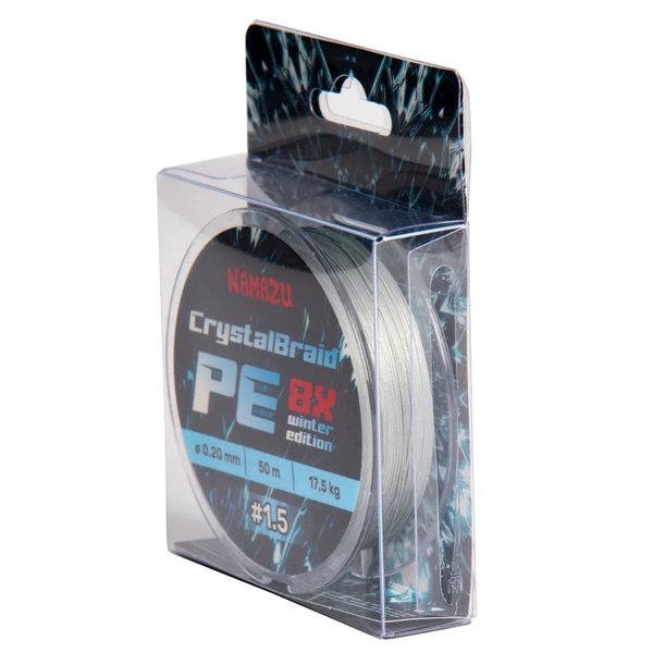 Шнур плетеный Namazu CrystalBraid PE 8Х (50 м) d-0,20 мм / 17.5 кг