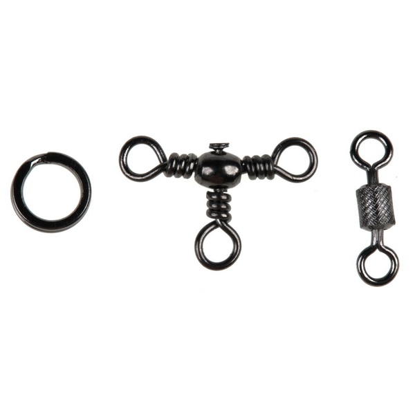 Вертлюги c кольцами заводными Lucky John Pro Series Swivel & Split Ring Combo (30 шт)