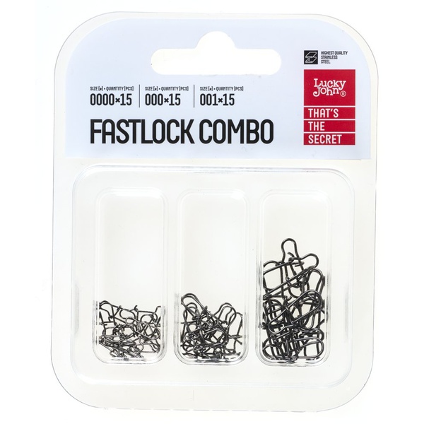 Застежки Lucky John Pro Series Fastlock Snap (45 шт)