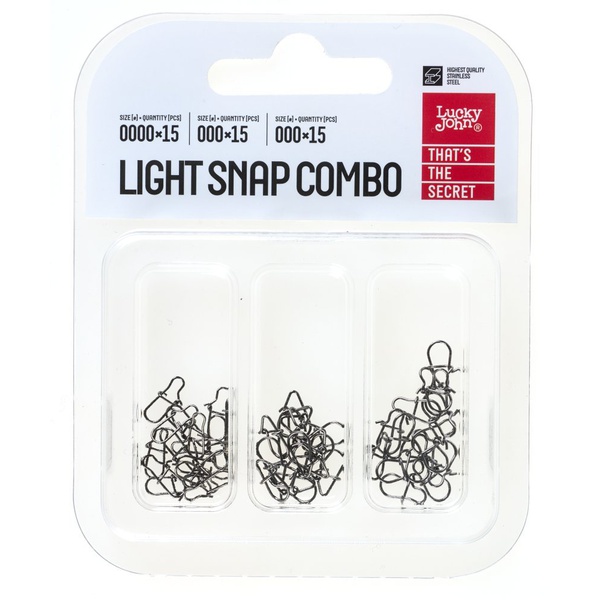 Застежки Lucky John Pro Series Light Snap Combo (45 шт)