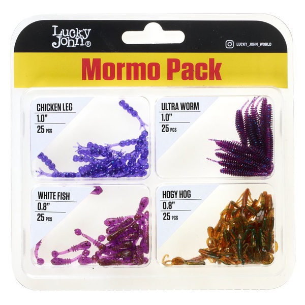 Набор слагов и твистеров Lucky John Pro Series Mormo Pack Set 05 (100 шт)