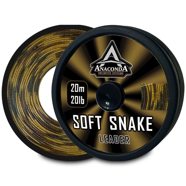 Шок-лидер плетёный Anaconda Soft Snake (20 м)
