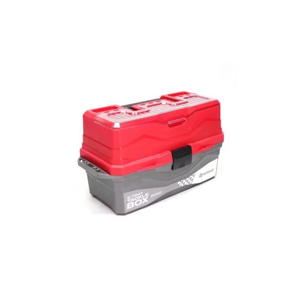 Ящик для снастей Nisus Tackle Box (трёхполочный) красный