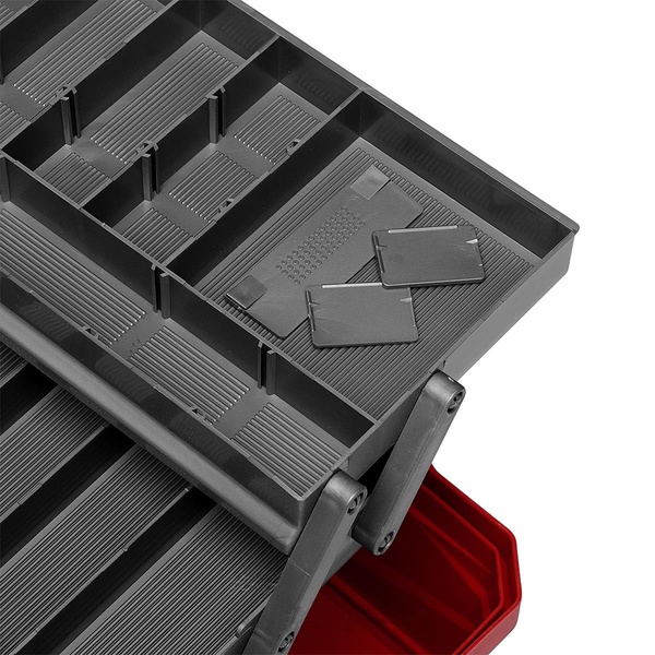 Ящик для снастей Nisus Tackle Box (трёхполочный) красный