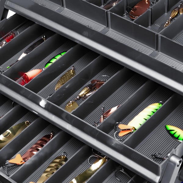 Ящик для снастей Nisus Tackle Box (трёхполочный) оранжевый