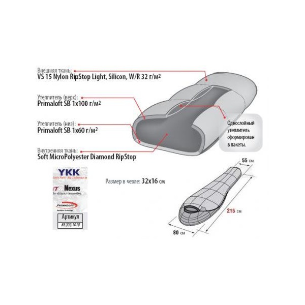 Спальный мешок Alexika Platinum Omicron Черный