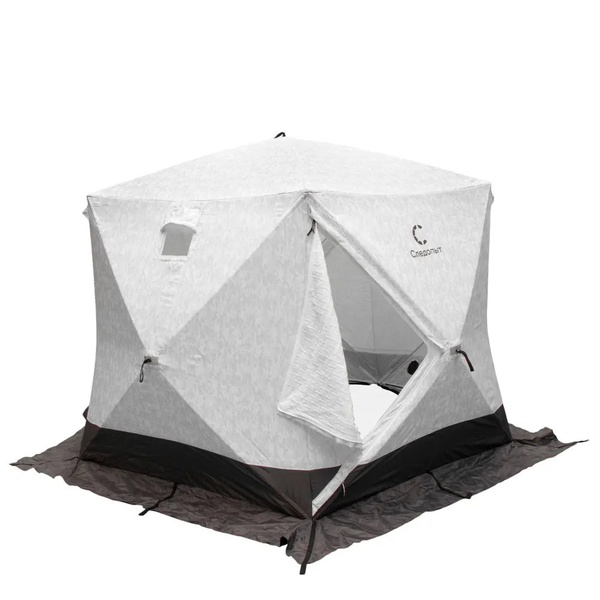 Палатка зимняя Следопыт Premium 5 стен (1,8 х 1,75 м) Arctic Camo/серый