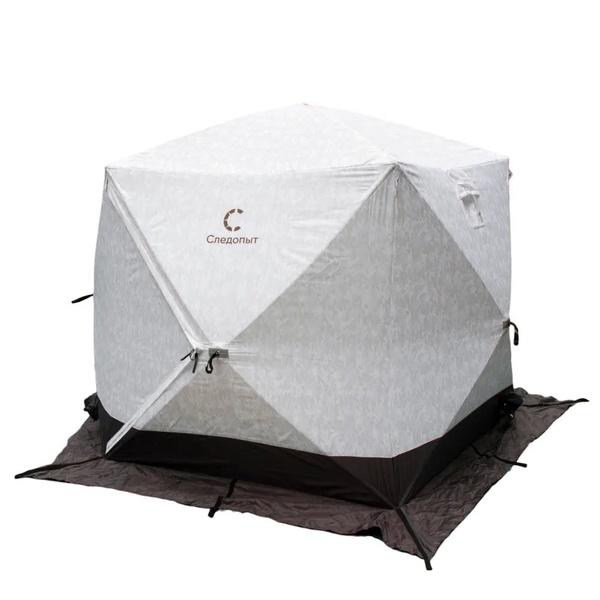 Палатка зимняя Следопыт Premium 5 стен (1,8 х 1,75 м) Arctic Camo/серый