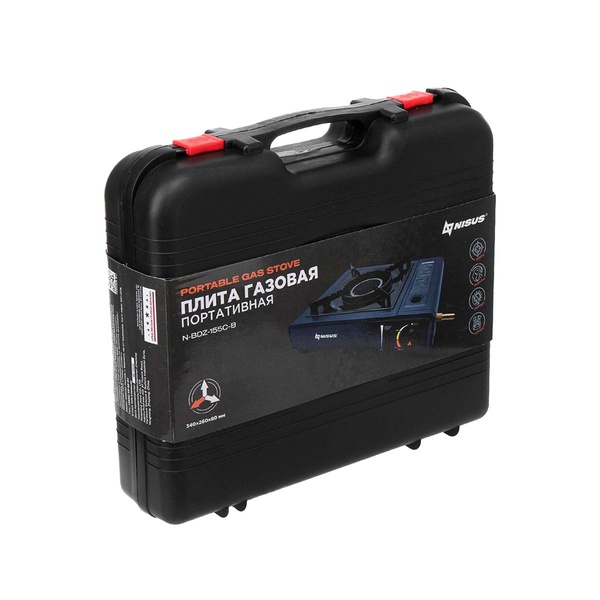 Плита газовая Nisus N-BDZ-155C-B (с переходником)