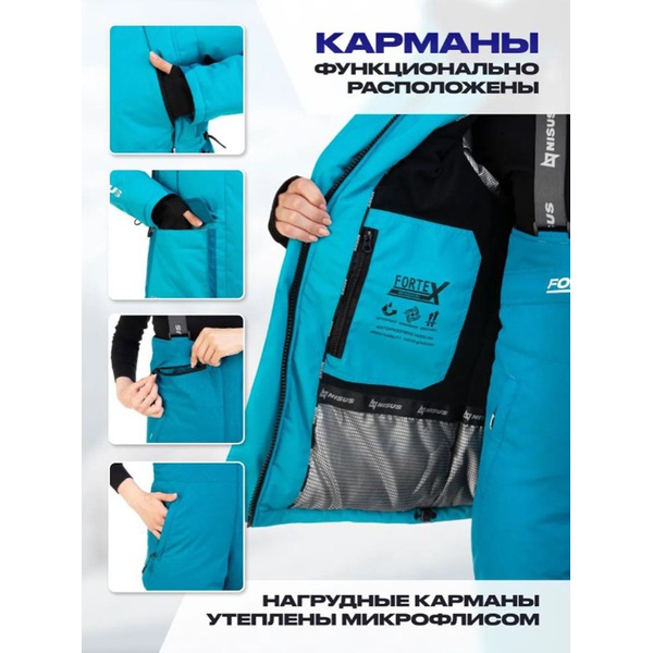 Костюм Nisus Мира (мембрана 15/15 К) синий/голубой