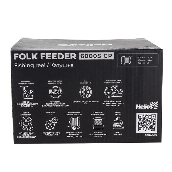 Катушка Helios Folk feeder 6000S CP