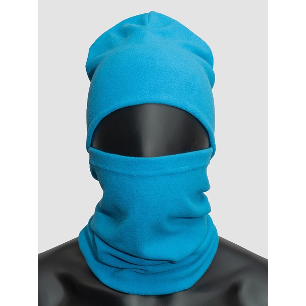 Шапка Тритон Fleece с балаклавой (Флис 130 г/м²) Светло-синий