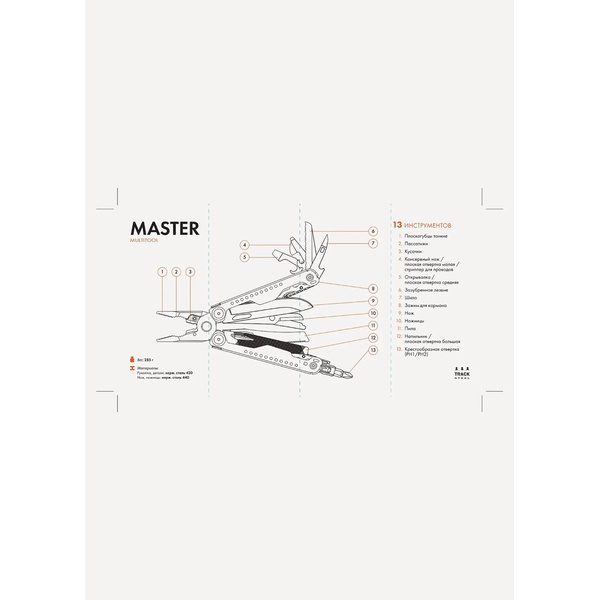 Мультитул Track Steel Master