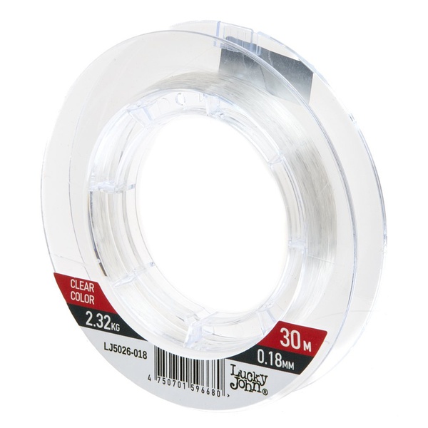 Леска монофильная Lucky John Ice Soft Fluorocarbon Ø 0.18 мм/тест 2.58 кг/30 м