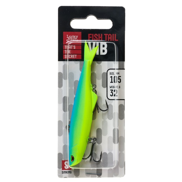 Воблер тонущий Lucky John Fishtail Vib S 105 345