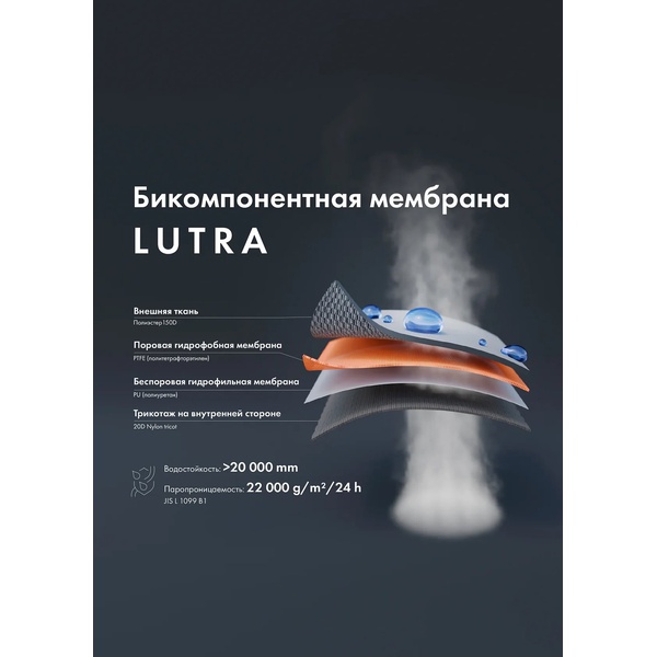Брюки Сплав Optima (мембрана 3L) темно-серый