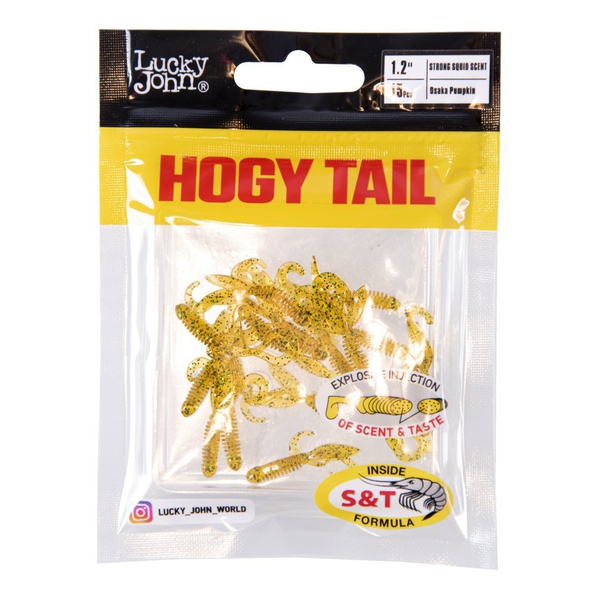 Твистеры съедобные Lucky John Pro Series Hogy Tail 1.2in (3,05 см/15 шт) PA19