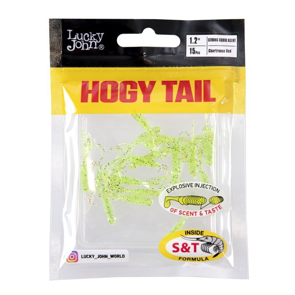 Твистеры съедобные Lucky John Pro Series Hogy Tail 1.2in (3,05 см/15 шт) S15