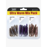 Слаги съедобные искусственные Lucky John Pro Series Ultraworm 2,0in (5 см/30 шт) Mix 3