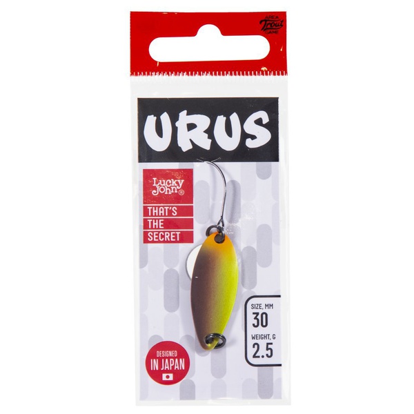 Блесна колеблющаяся Lucky John Urus (30 мм/2,5 г) 072