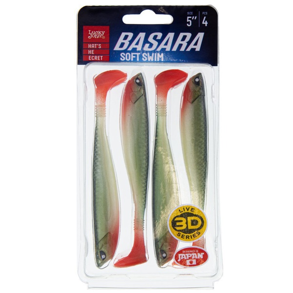 Виброхвост Lucky John 3D Series Basara Soft Swim 5" (12,7 см) 4шт Z23