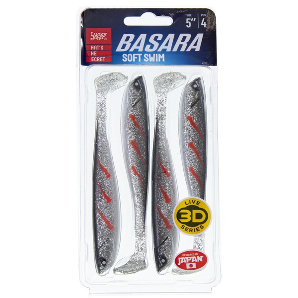 Виброхвост Lucky John 3D Series Basara Soft Swim 5" (12,7 см) 4шт 356