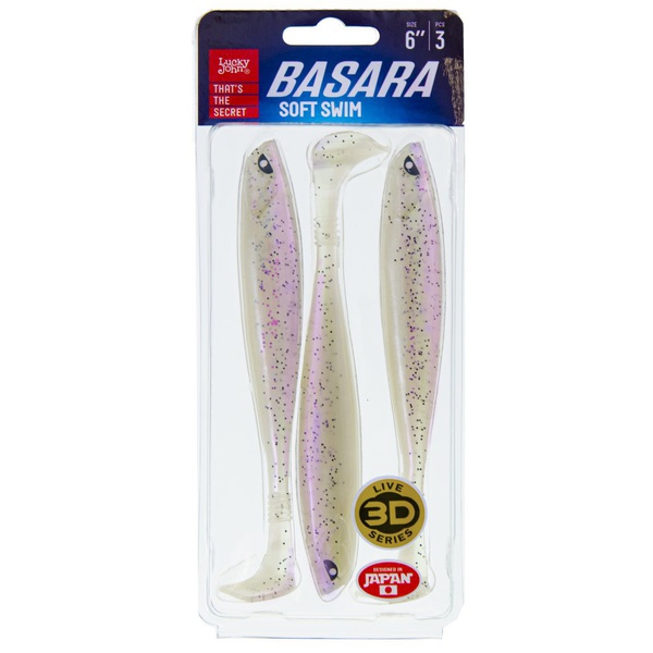 Виброхвост Lucky John 3D Series Basara Soft Swim 6" (15,2 см/3 шт) PG51