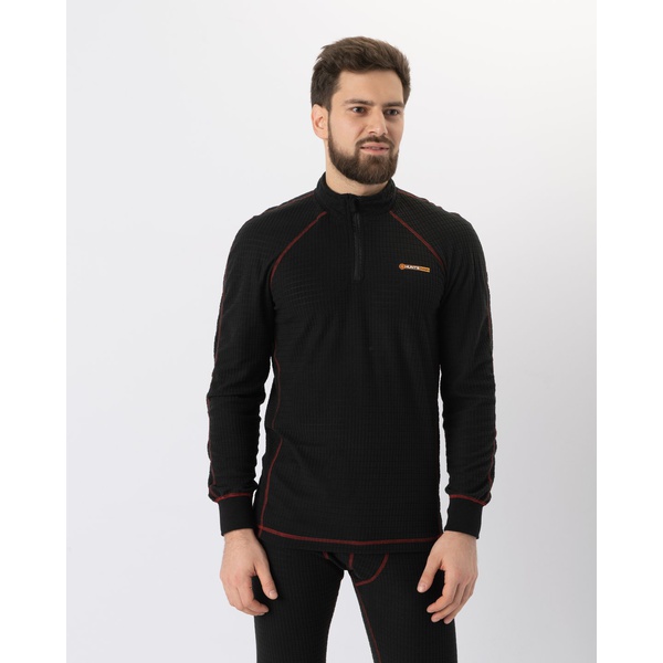 Термобелье Huntsman Thermoline Zip фактурное чёрный