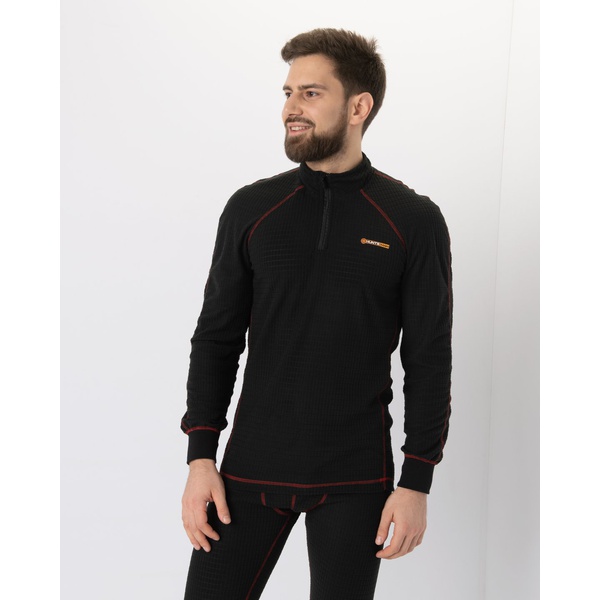 Термобелье Huntsman Thermoline Zip фактурное чёрный