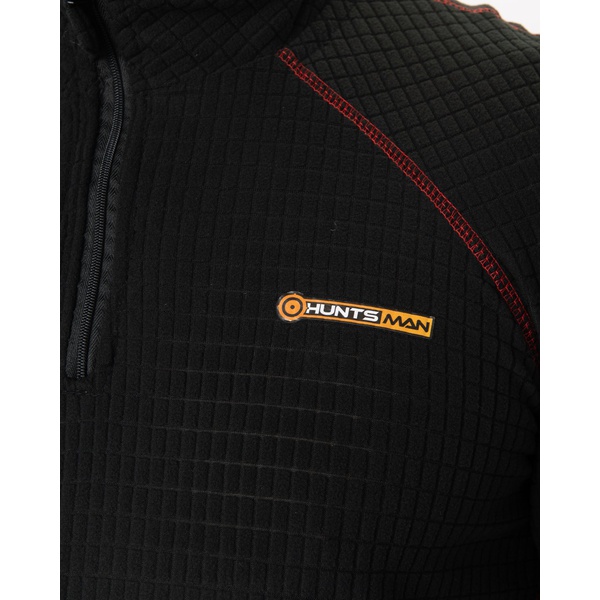 Термобелье Huntsman Thermoline Zip фактурное чёрный