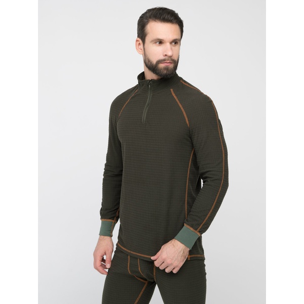 Термобелье Huntsman Thermoline Zip фактурное Хаки
