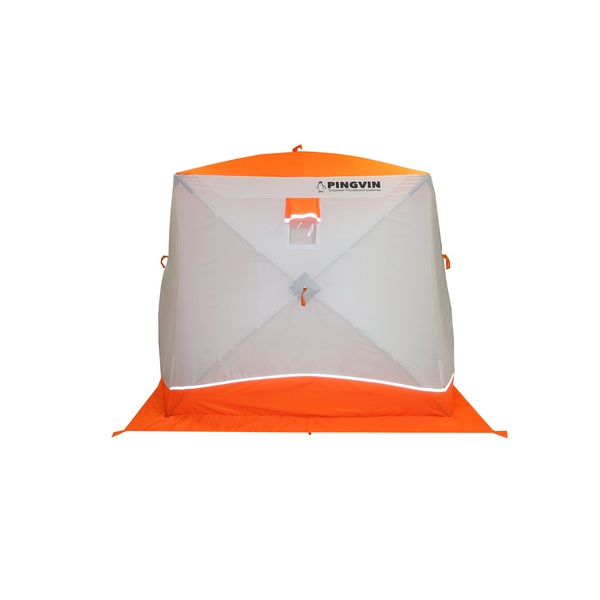 Палатка для зимней рыбалки Пингвин Призма Brand New (2-сл) (каркас В95Т1) бело-оранжевый