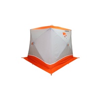Палатка для зимней рыбалки Пингвин Призма Brand New (2-сл) (каркас В95Т1) бело-оранжевый
