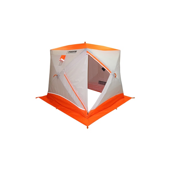 Палатка для зимней рыбалки Пингвин Призма Brand New (2-сл) (каркас В95Т1) бело-оранжевый