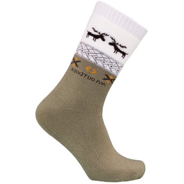 Термоноски NordKapp Олени 515 бежевый