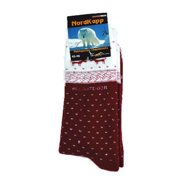 Термоноски NordKapp Олени 515 красный