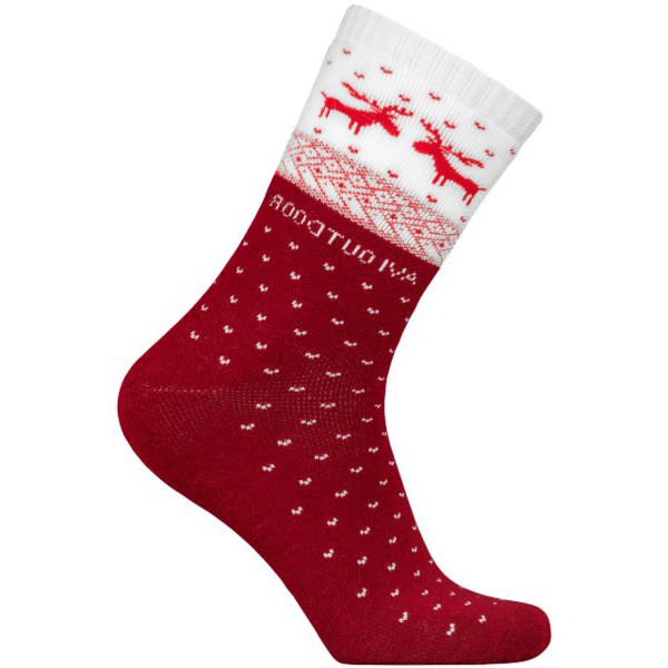 Термоноски NordKapp Олени 515 красный