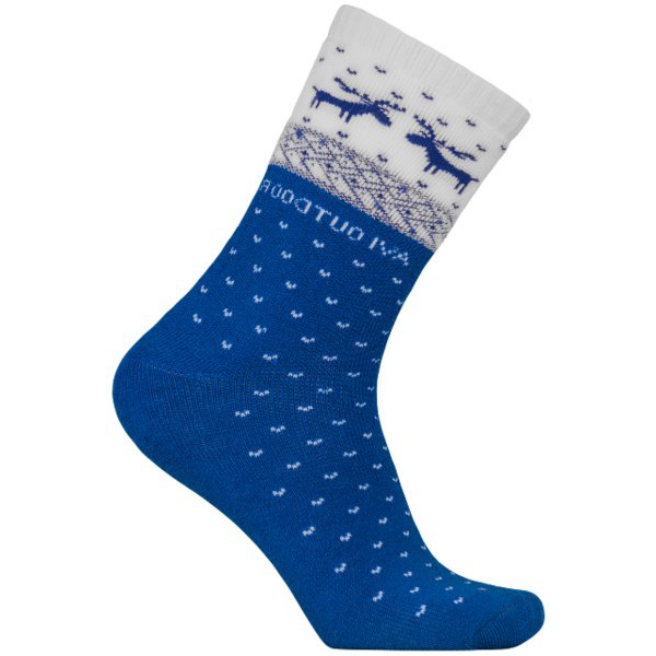 Термоноски NordKapp Олени 515 яркий-синий