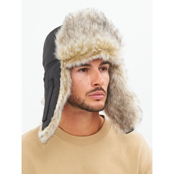 Шапка-ушанка Huntsman Евро (с маской) чёрный, Волк