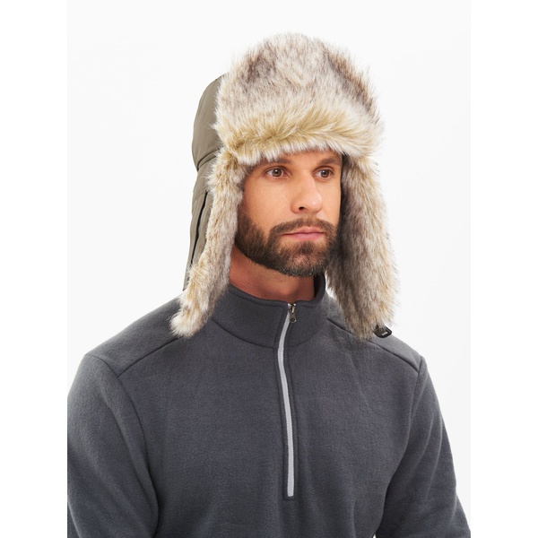 Шапка-ушанка Huntsman Евро (с маской) хаки, Волк