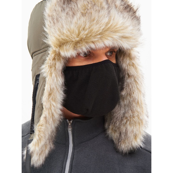 Шапка-ушанка Huntsman Евро (с маской) хаки, Волк