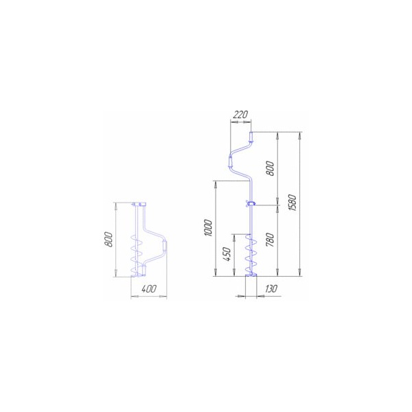 Ледобур ЛР-130 (130 мм)